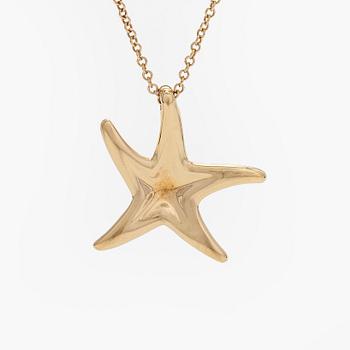 Tiffany & Co, Elsa Peretti, an 18K gold 'Starfish' necklace.