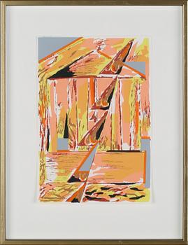 OLLE KÅKS, 2 st, färglitografier, signerade och EA VII/XXV.