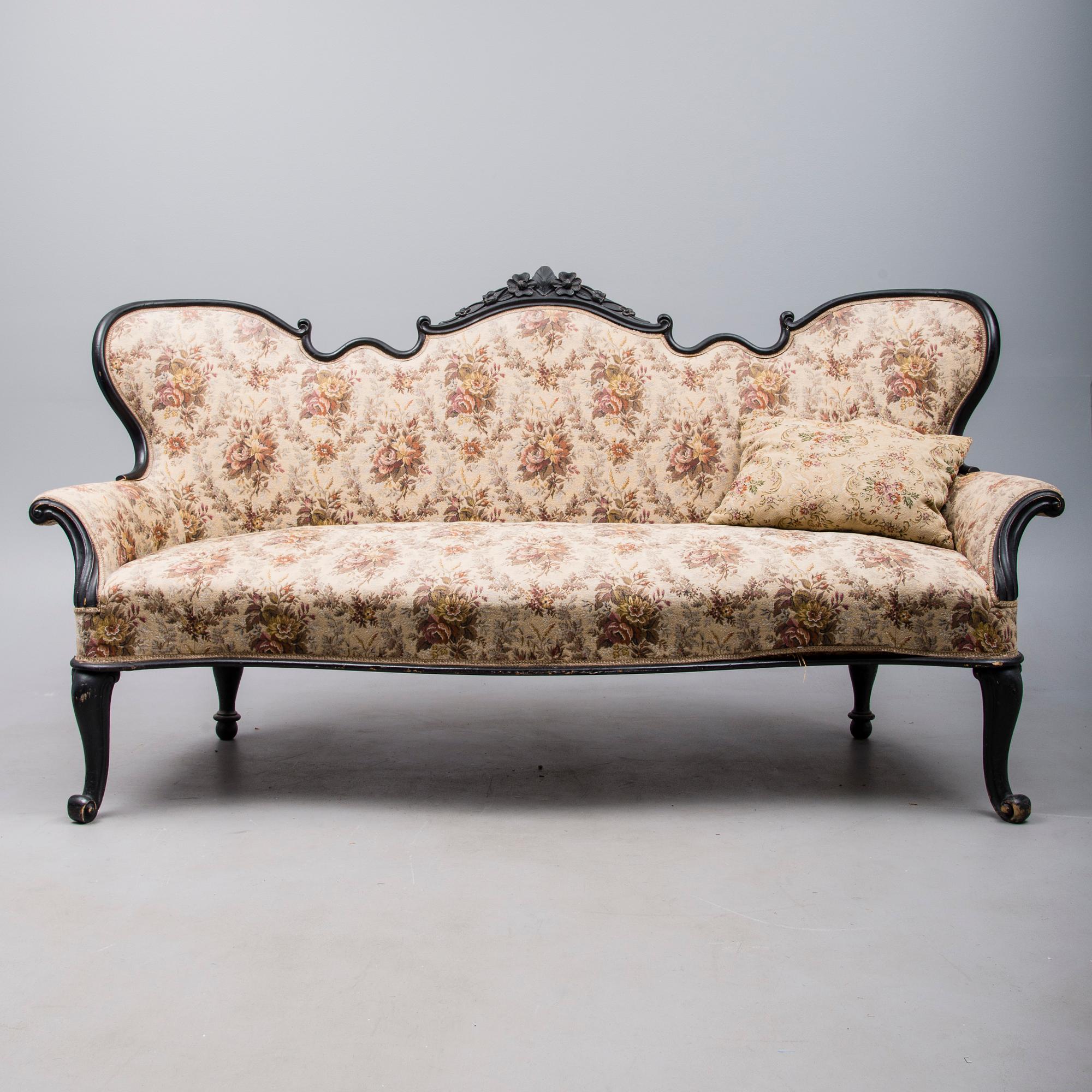 SOFFA, rokokostil, 1800-talets slut.