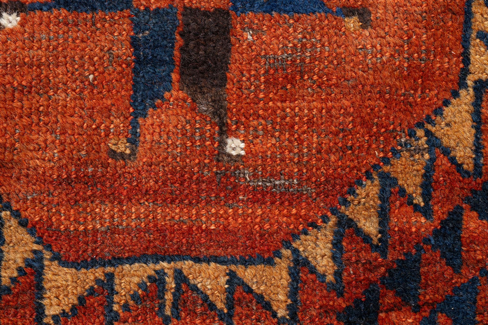 Carpet, Beshir, antique, probably 19th century second half, approx. 300 x 195 cm.