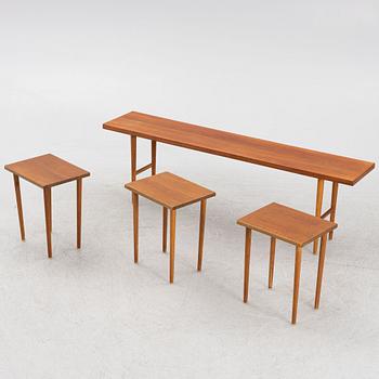 Kurt Østervig, nesting tables, 4 pieces, Jason, Denmark, 1950s/60s.