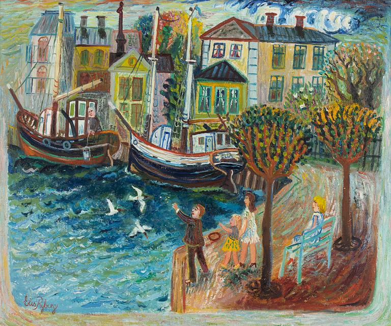 Elis Rydberg, "Norr Mälarstrand vid Stadshuset".