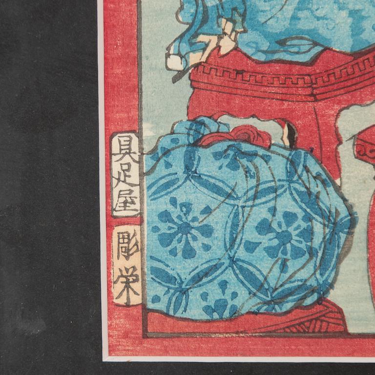 Utagawa Yoshiiku, Samurai.