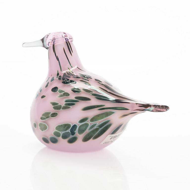 Oiva Toikka, A glassbird 'Rubirosa', Unique Days spring 2008, signed O. Toikka Nuutajärvi.