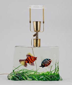 BORDSLAMPA, glas, Cenedese, Murano, 1950-60-tal.
