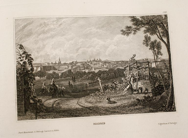 BÖCKER, 5 volymer, Meyer's Universum, Bibliographischen Institut, 1835-38.