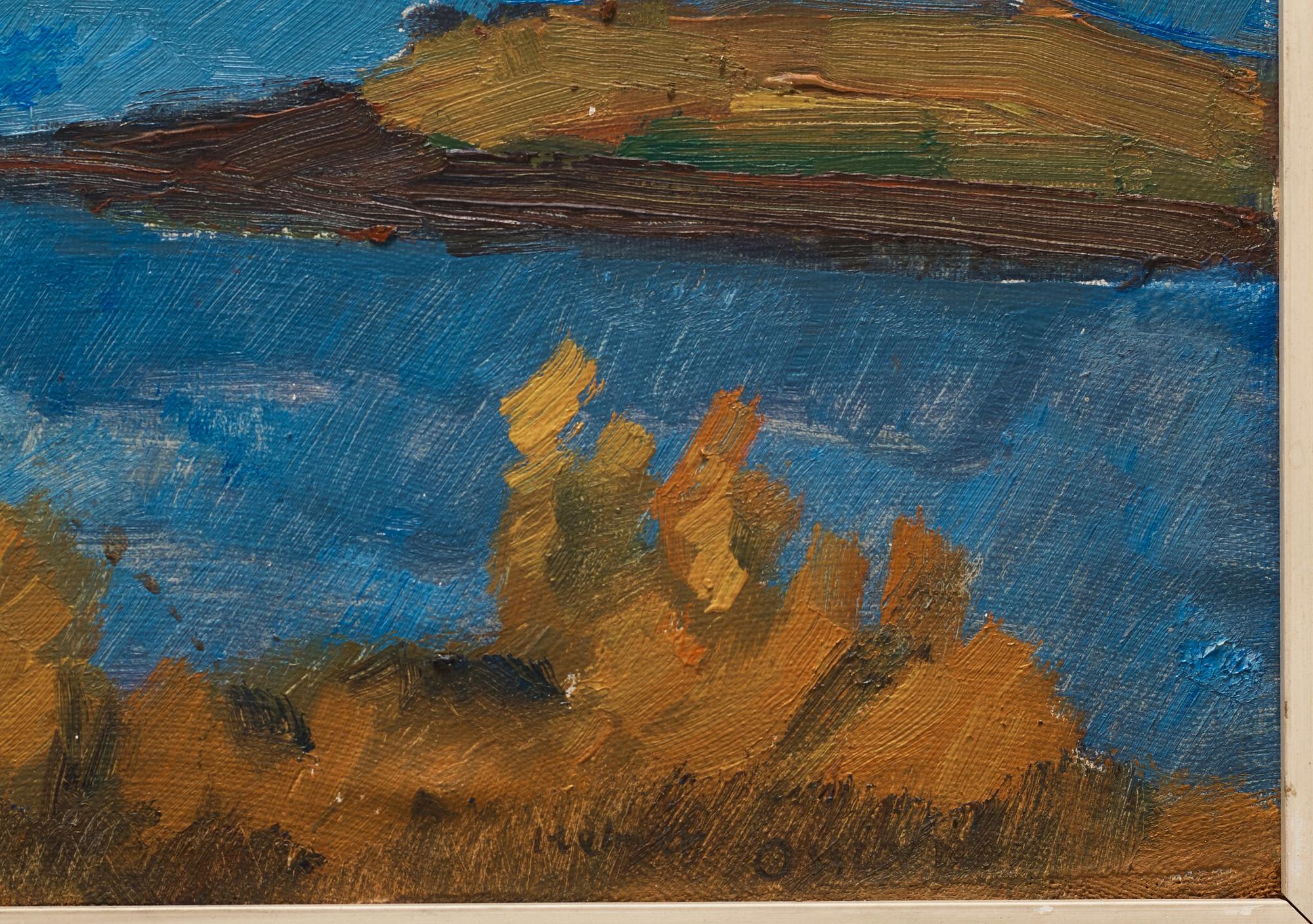 Helmer Osslund, "Marsfjällen", motiv från södra Lappland.