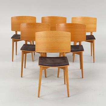 Jonas Lindvall, a set of six 'Oak' chairs, Skandiaform, 21st Century.