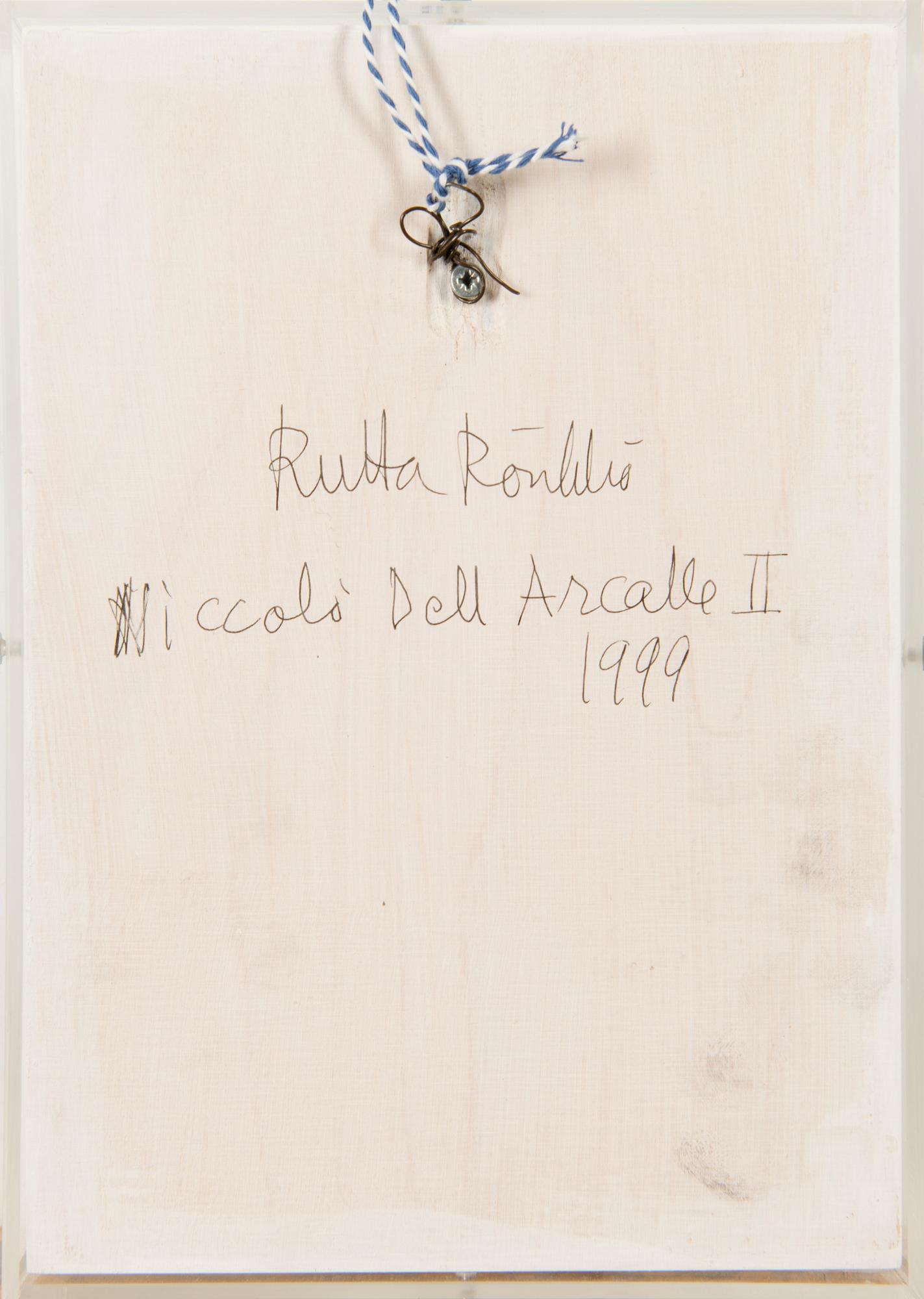 mixed media / drawing and 3D paper casting, a tergo signed and dated 1999.