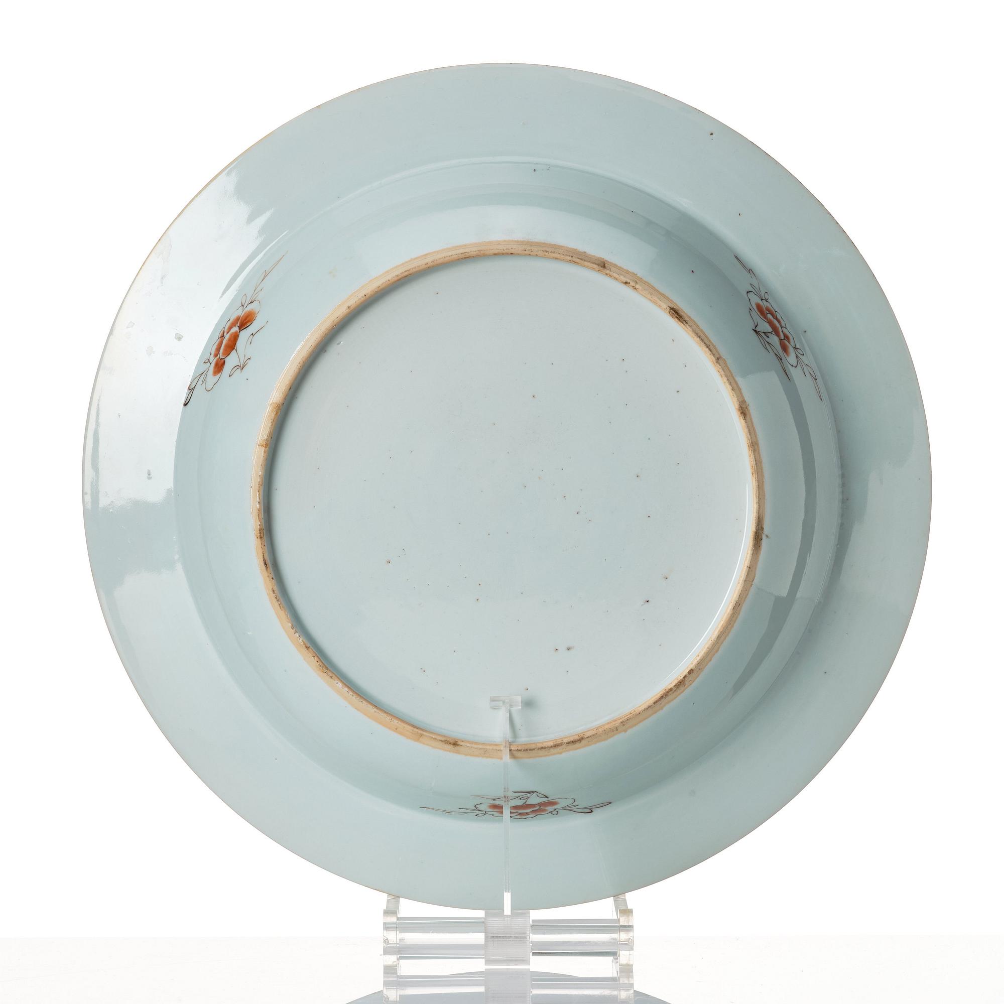 A famille rose basin, Qing dynasty, Qianlong (1736-95).