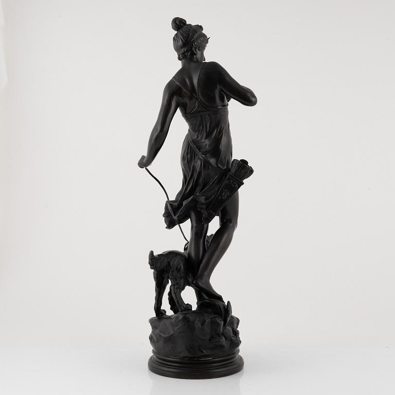 Alois Mayer, The Goddess Diana with a Hunting Dog.