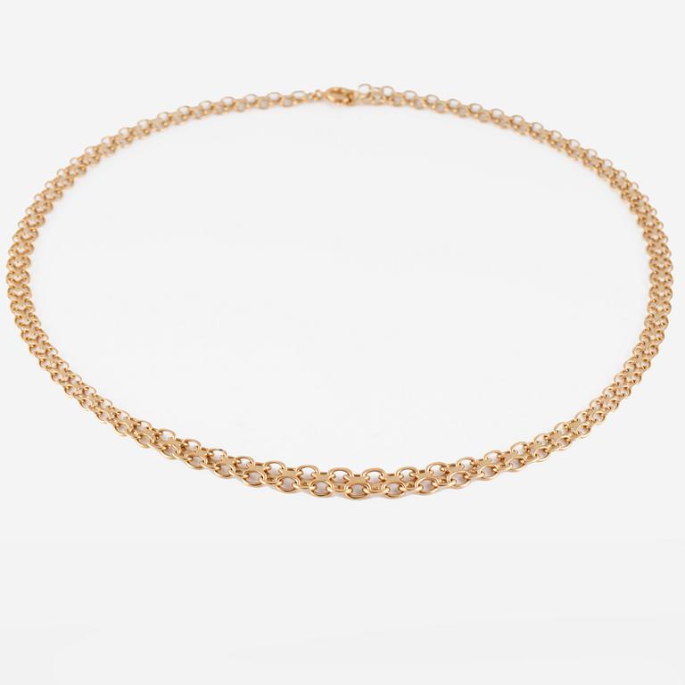 HALSLÄNK, 18K guld, importstämplad. Vikt 14,5 gram.
