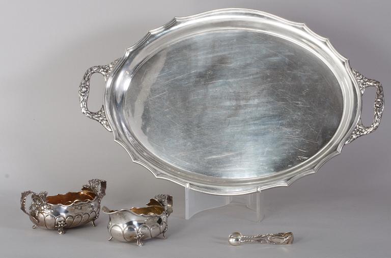 TESERVIS, 6 delar. Silver. Fagerroos, Finland, 1900-talets början.