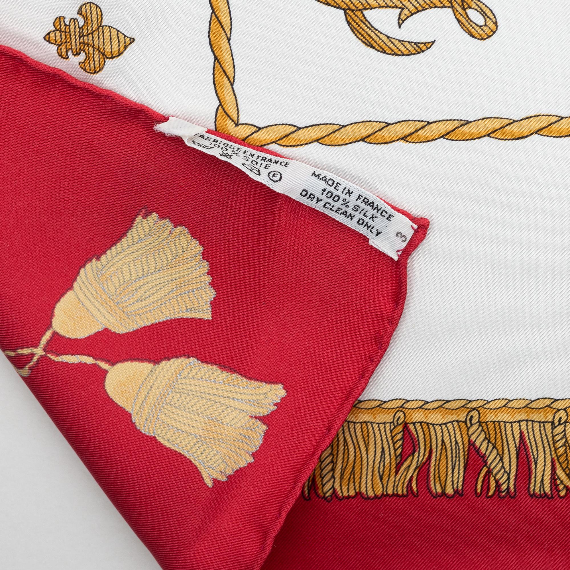 Hermès, scarf, "Vue du Carosse de la Galère La Réale".