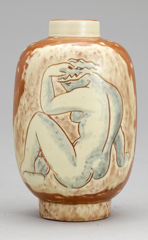 VICKE LINDSTRAND, vas, lergods, Uppsala-Ekeby, 1900-tal.
