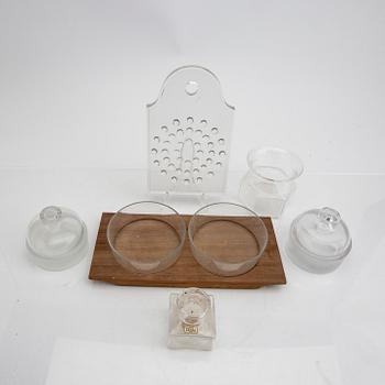 Signe Persson-Melin, skålar samt bricka mm 6 dlr Kosta Boda.