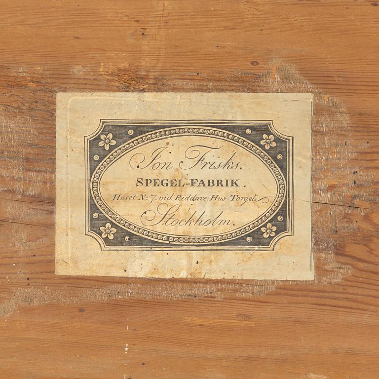 Mirror frame, by Jonas Frisk (mirror manufacturer in Stockholm 1805-1824), Empire.