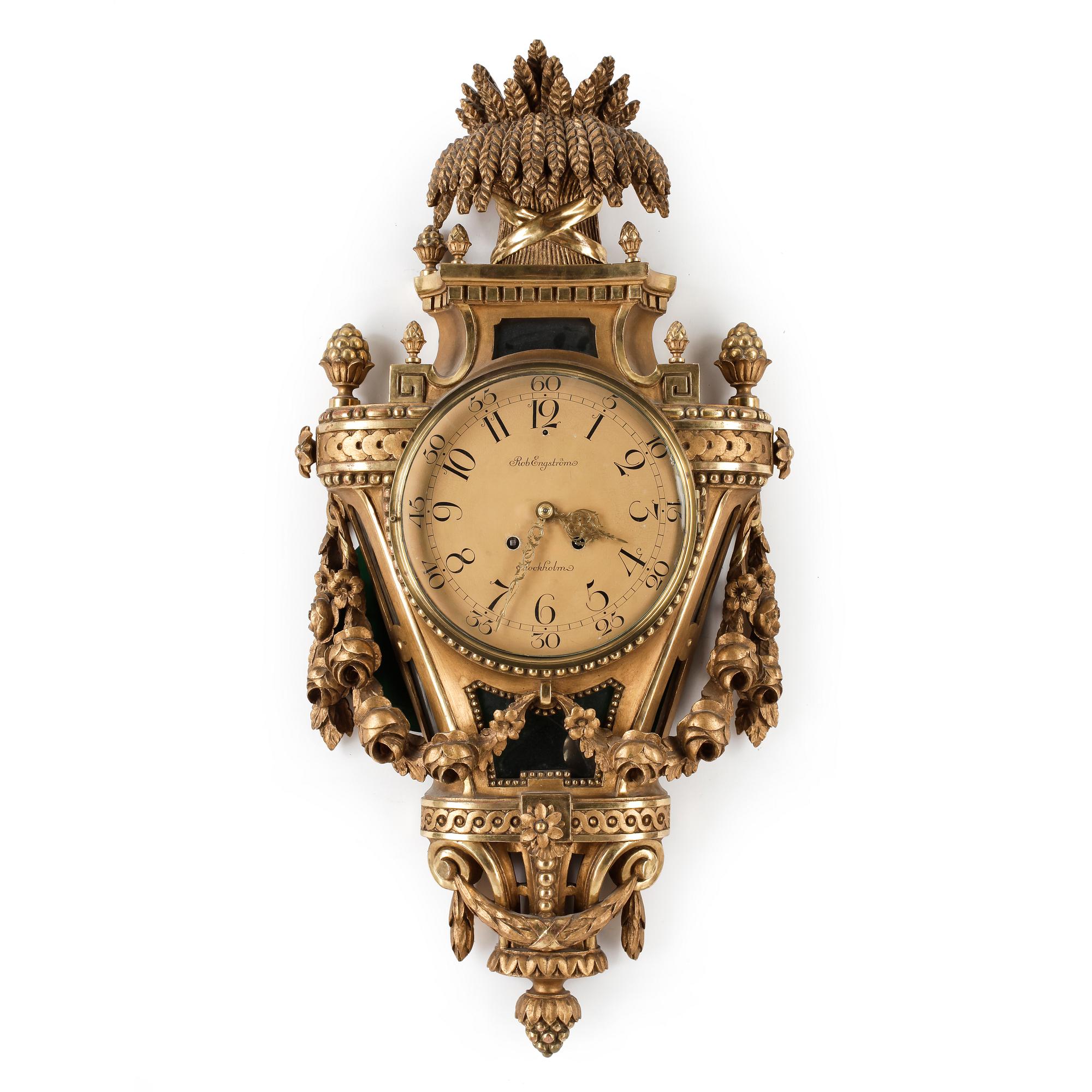 VÄGGPENDYL, gustaviansk stil, Rob Engström, Stockholm, 1900-tal.
