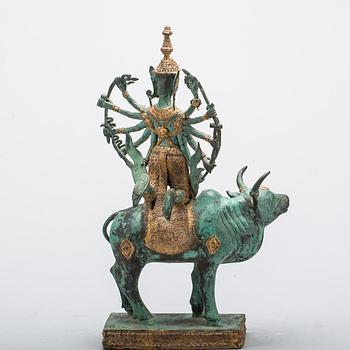 SKULPTUR, brons, orientalisk. 1900-tal.
