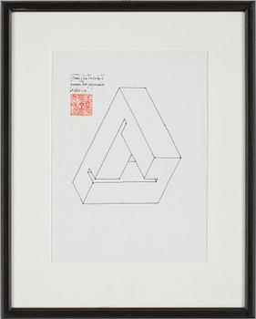 OSCAR REUTERSVÄRD, tuschteckningar 2 st. Sign.