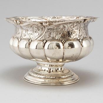 JARDINERE, 800 silver, barockstil, 1800-talets slut.