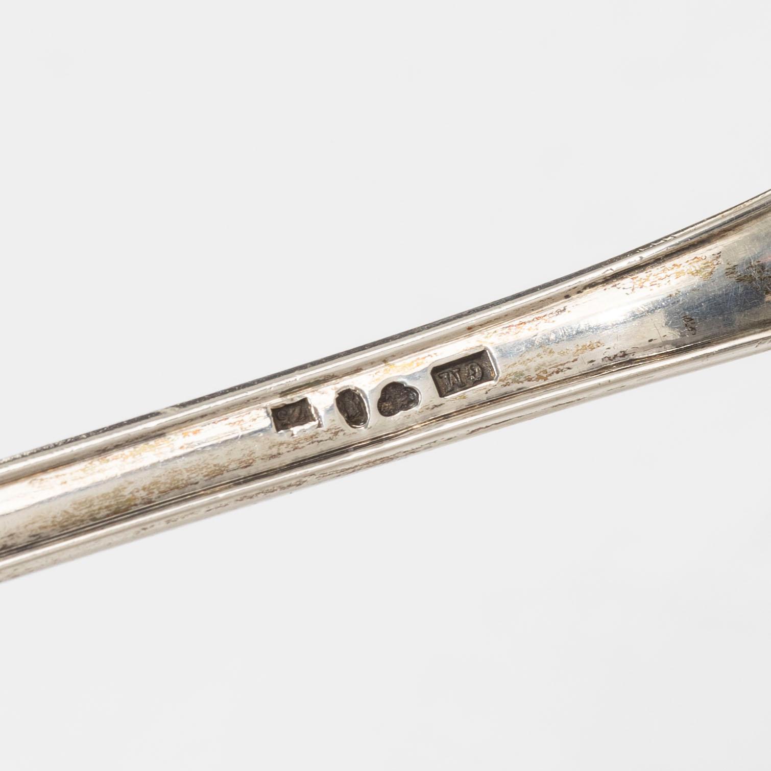 Ströare, 3 st, silver, 1800-tal.