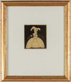John Bauer, lithograph, from: "Troll", signed B in the print.
