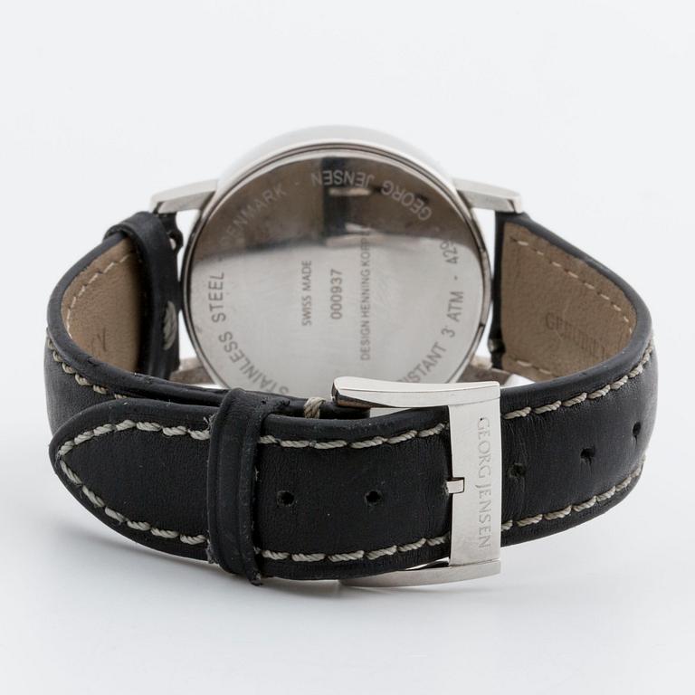 GEORG JENSEN, wristwatch,  design Henning Koppel. 32mm.