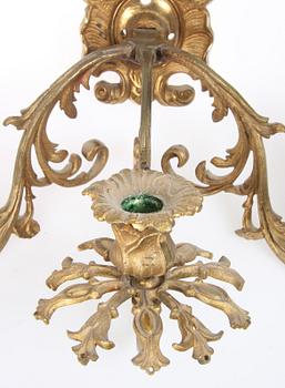 VÄGGLYSTRAR, ett par, oscarianska, 1800-talets slut.