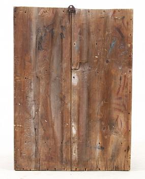 VÄGGSKÅP. Allmoge. 1800-tal.