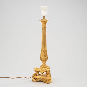 A French Empire early 19th century table lamp.