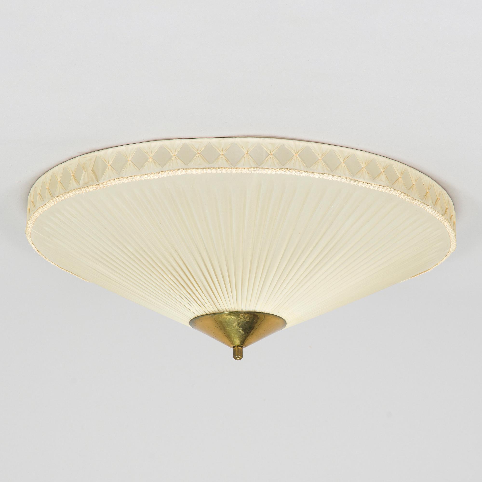 A mid-20th century ceiling light by Valinte.