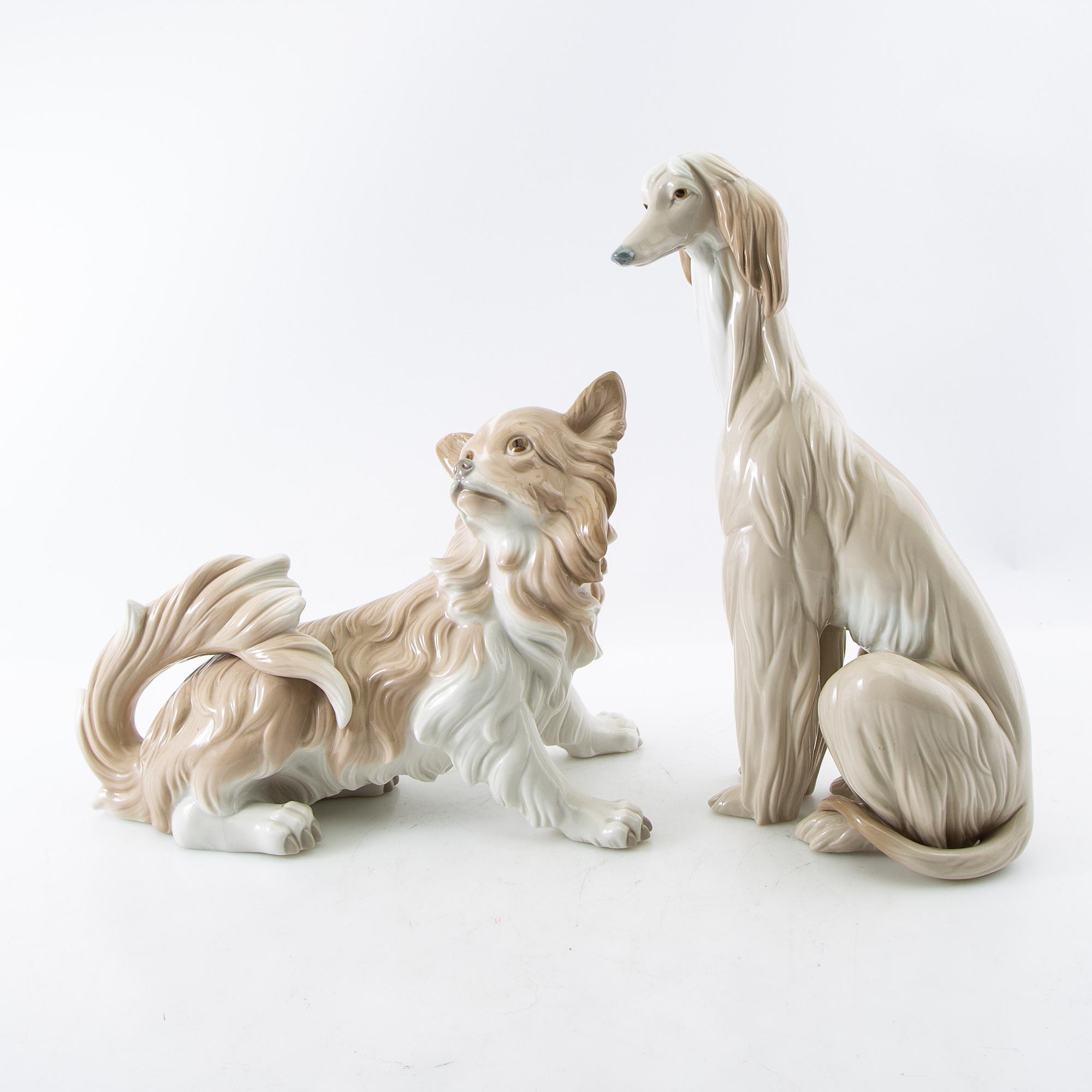 Figuriner 2 st Lladro Spanien porslin.