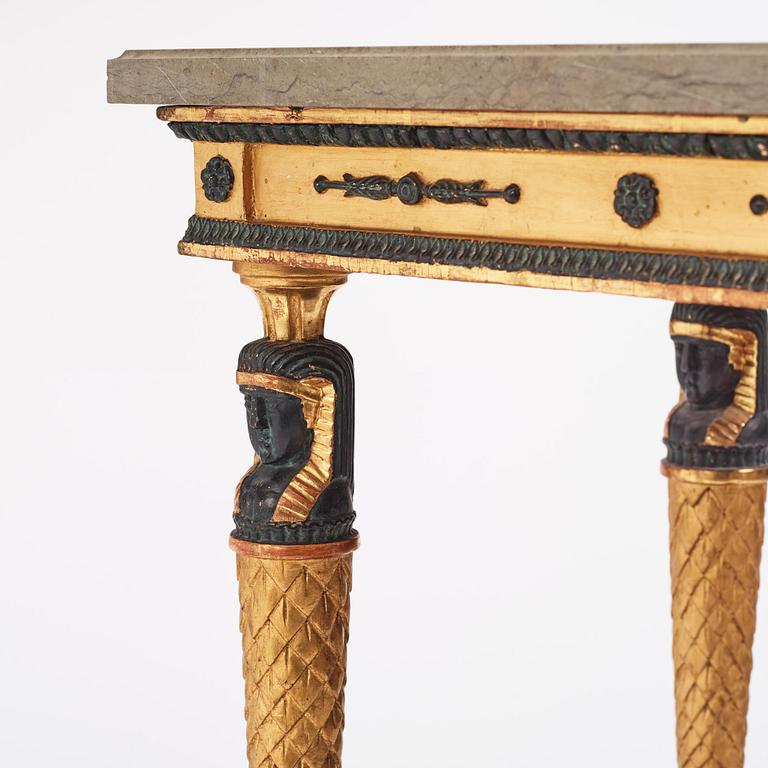 Konsolbord, Stockholmsarbete, Jonas Frisks art, omkring år 1800, Sengustavianskt.
