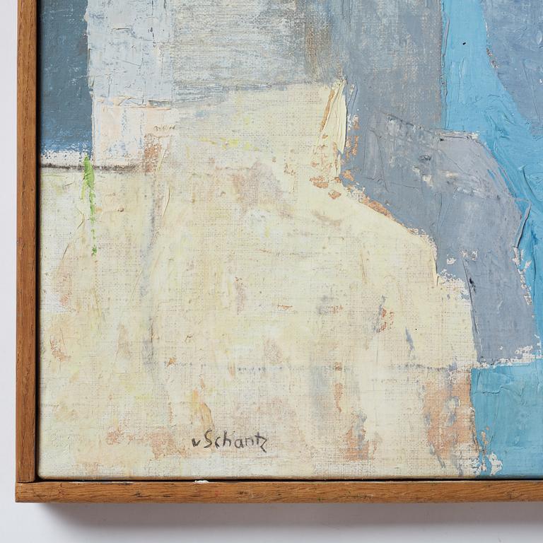 Philip von Schantz, oil on canvas, signed, executed 1960.
