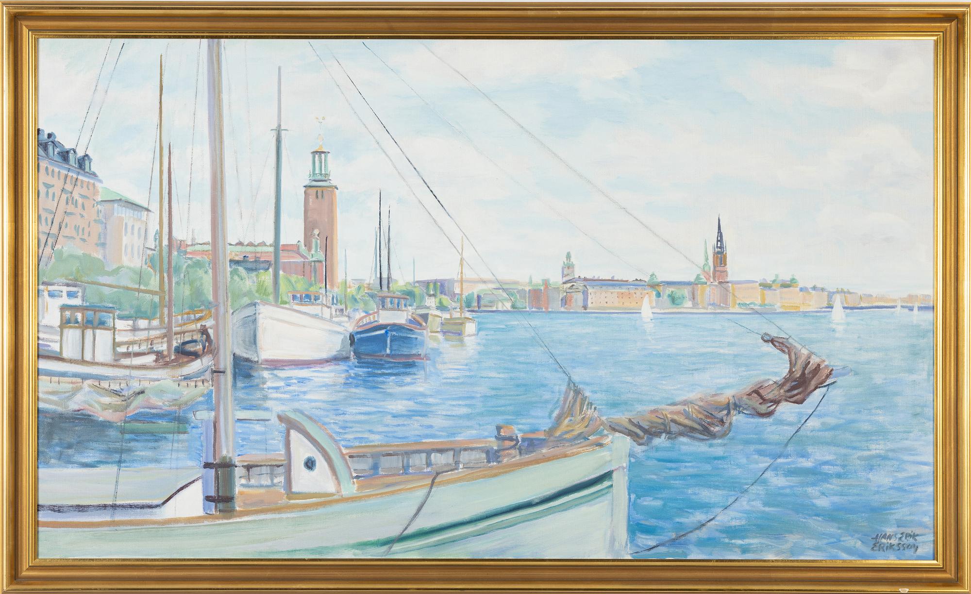 Hans-Erik Eriksson, olja på duk, signerad.