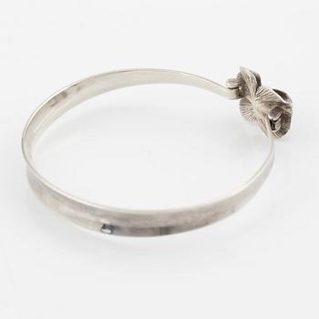 Theresia Hvorslev, pendant and bracelet, sterling silver, Mema, Lidköping 1975-1978.