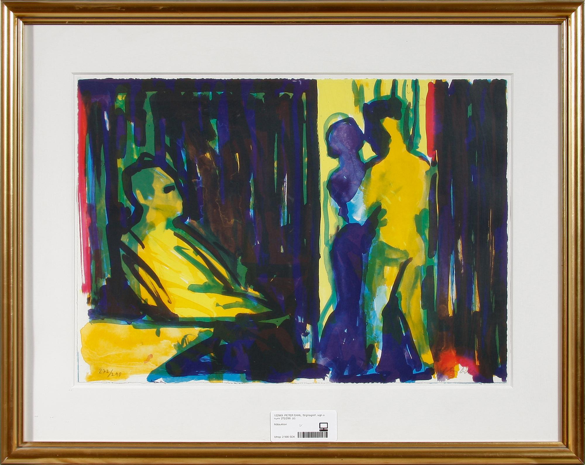 PETER DAHL, färglitografi, sign o numr 272/290.