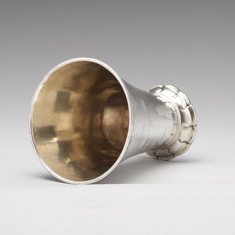 Daniel Lundström, bägare, silver, Stockholm 1784.