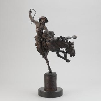 Harry Jackson, after. Sculpture. Signed. Foundry mark. Height 53 cm (including base).