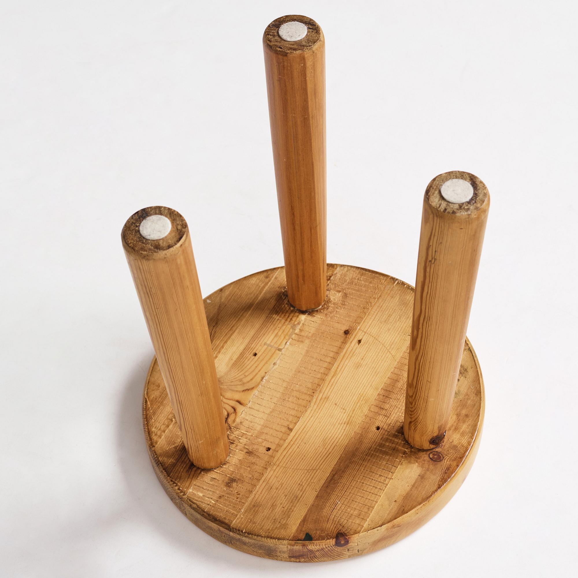 Axel Einar Hjorth, a pine stool "Utö", Nordiska Kompaniet, 1930's.