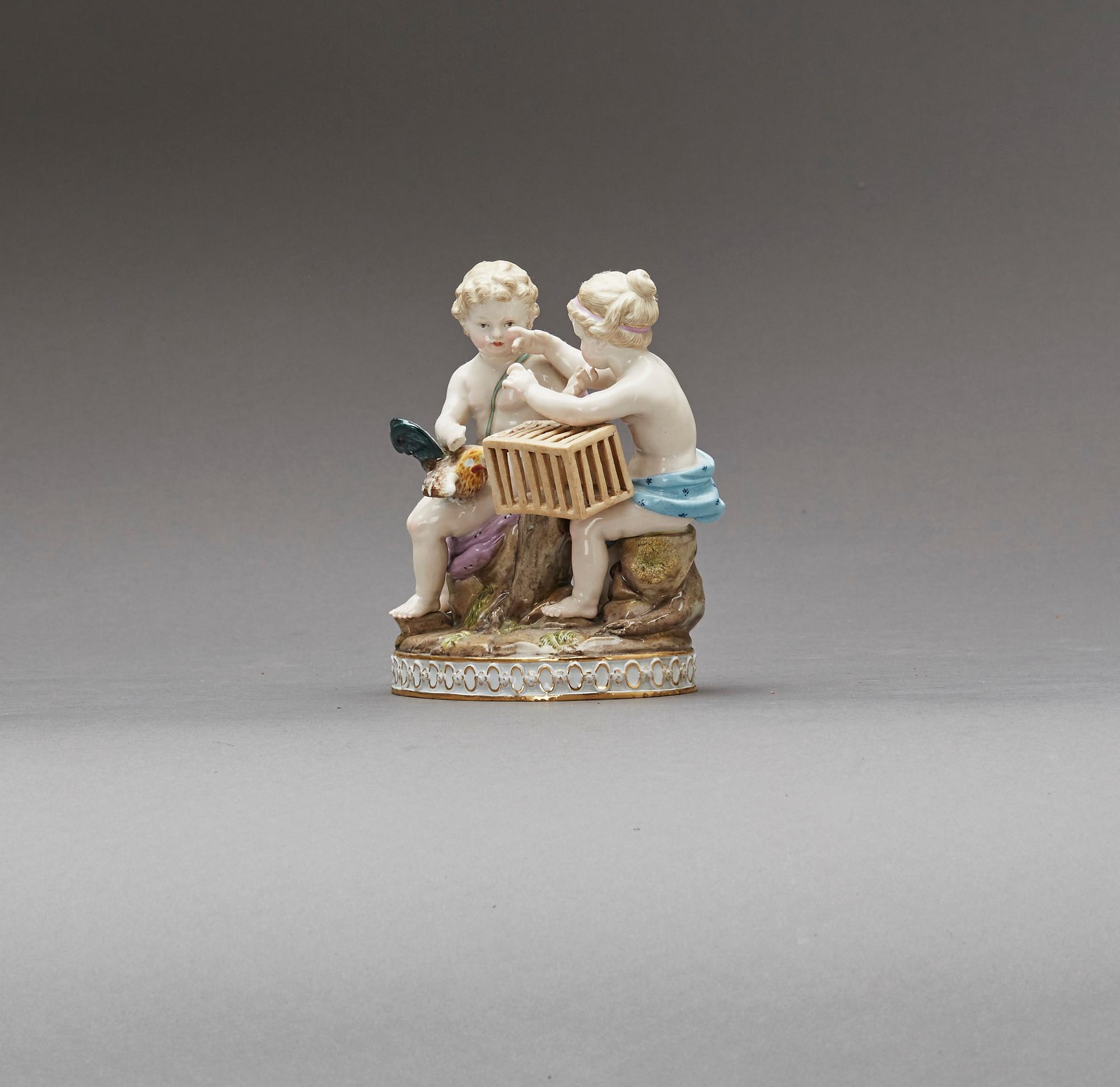 FIGURIN, Meissen, tidigt 1900-tal, porslin.