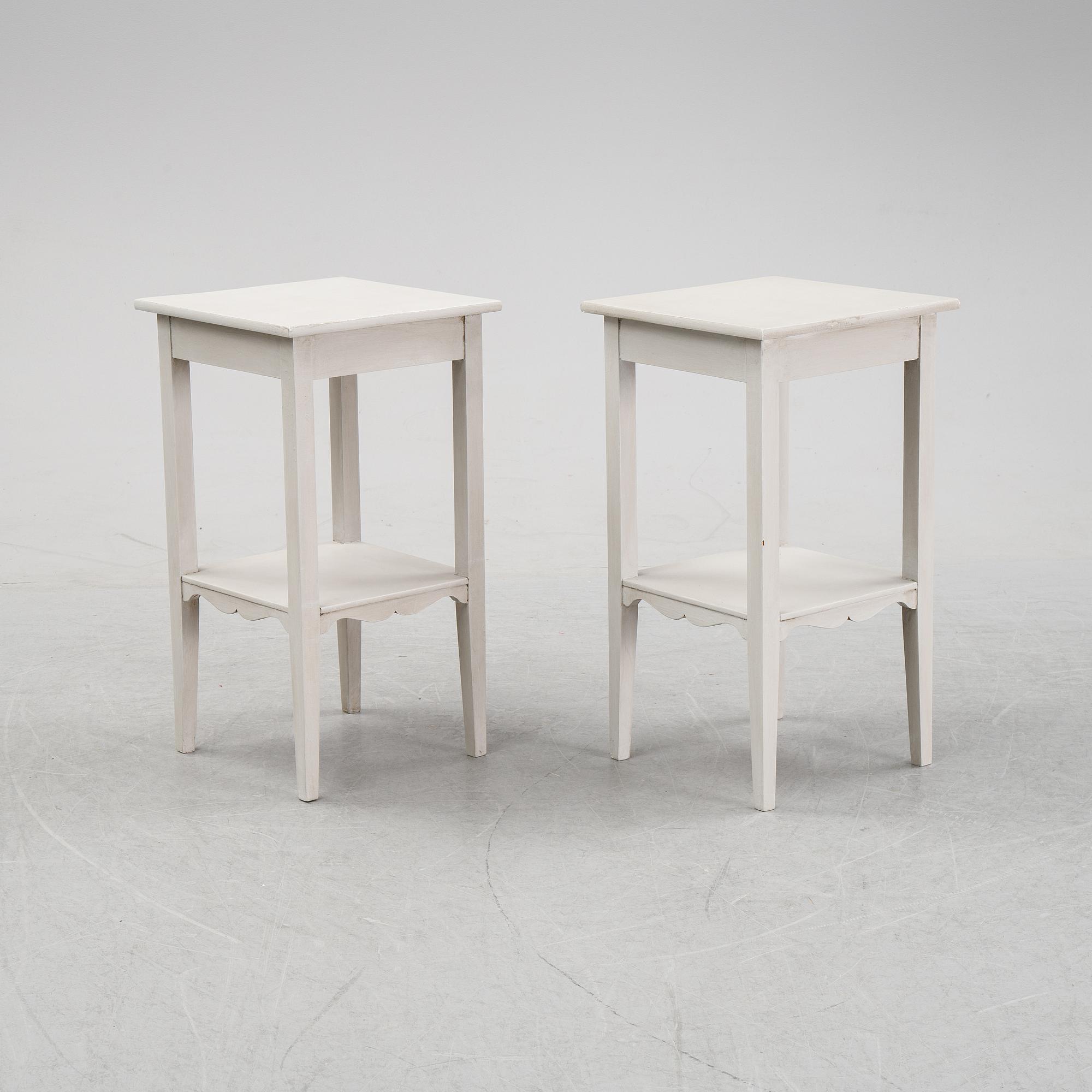 A pair of side tables, 20th Century.