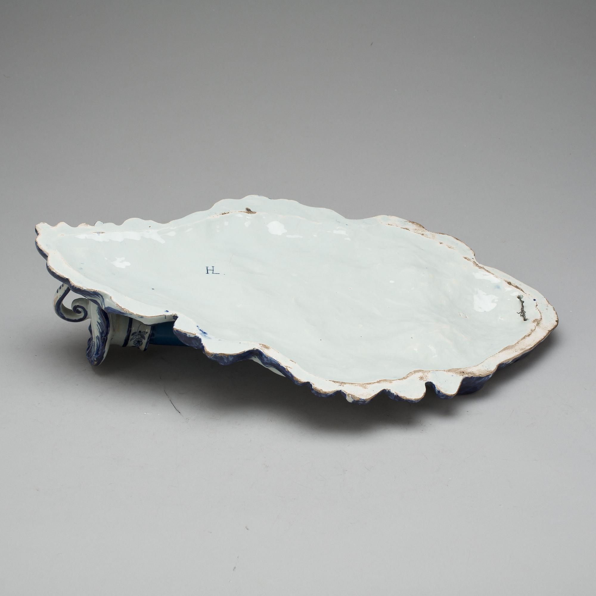 LJUSLAMPETT, fajans. Rokokostil, Holland.