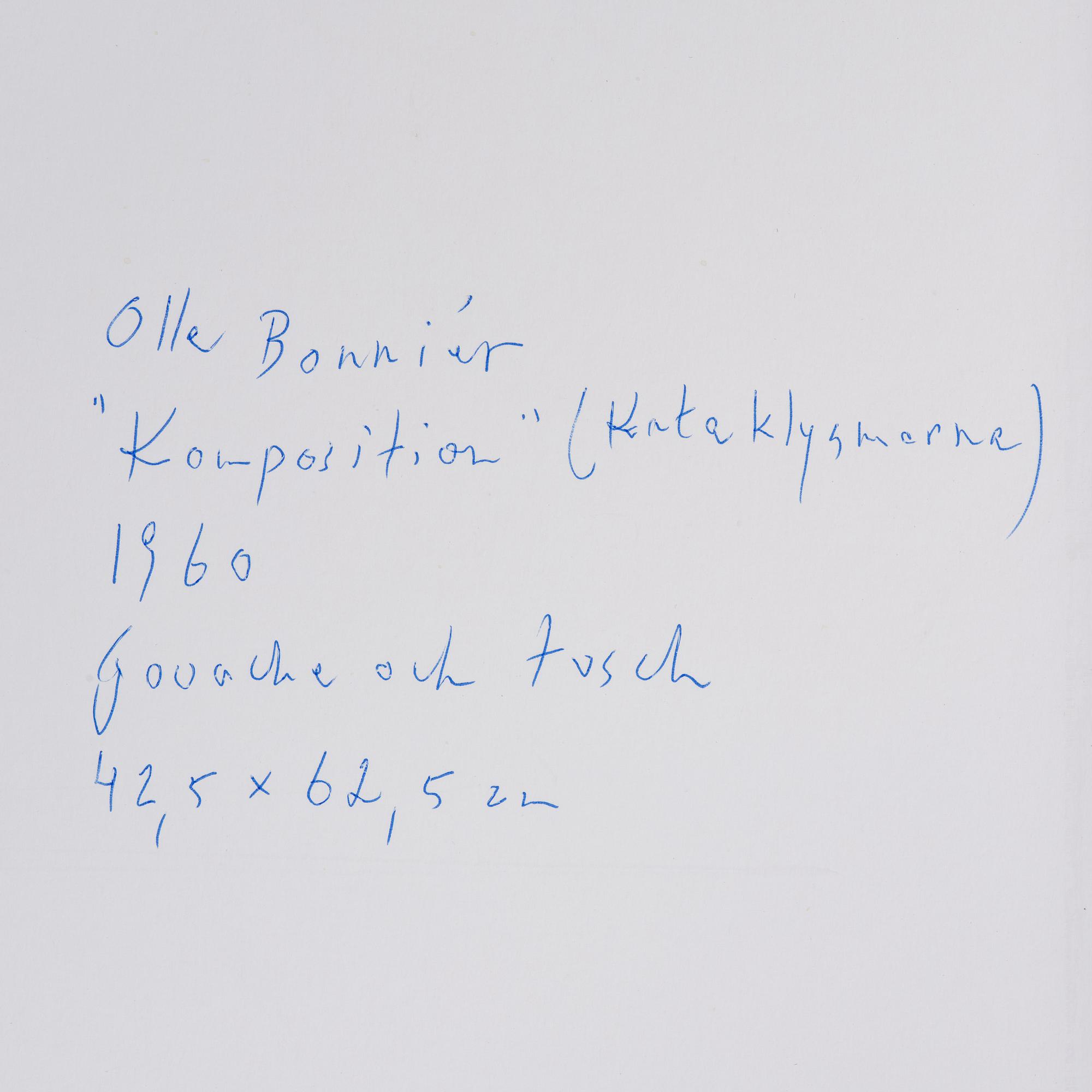 Olle Bonniér, "Komposition (Kataklysmerna)".