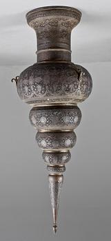 LYKTOR, 2 st, metall, mellanöstern, 1800/1900-tal.