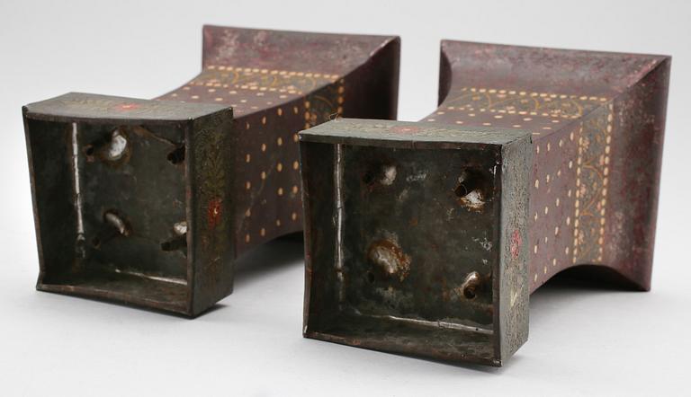 VASER, 1 par, plåt, 1800-tal.