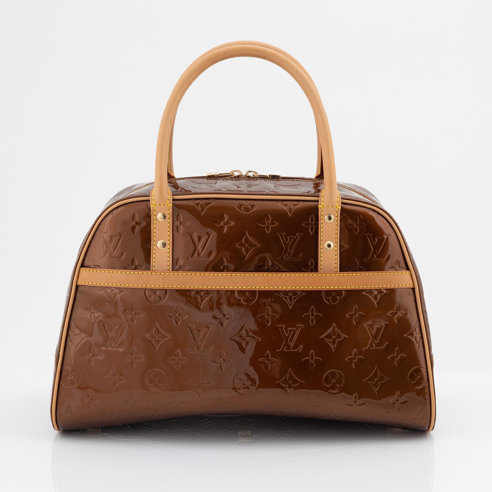 Louis Vuitton, a bronze vernis leather 'Tompkins Square' bag, 2001.