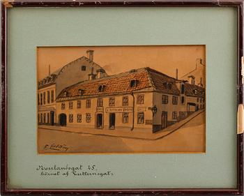 FRITZ LINDSTRÖM, 10 st, akvareller, signerade.