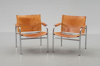 KARMSTOLAR, ett par, "Klinte", Tord Björklund, IKEA, 1900-talets andra hälft.